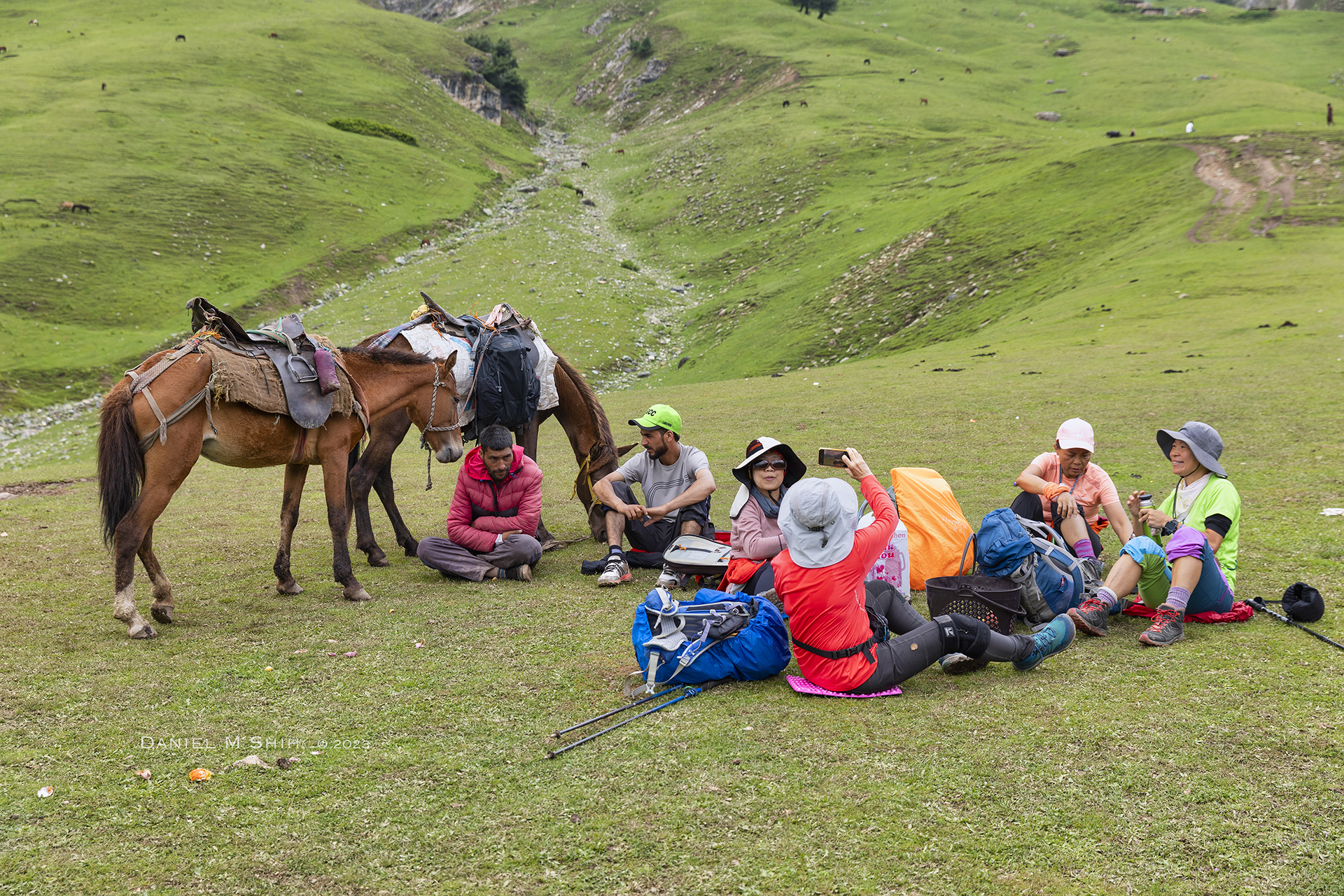 Shitkadi Village Campsite of Kashmir Great Lakes Trek